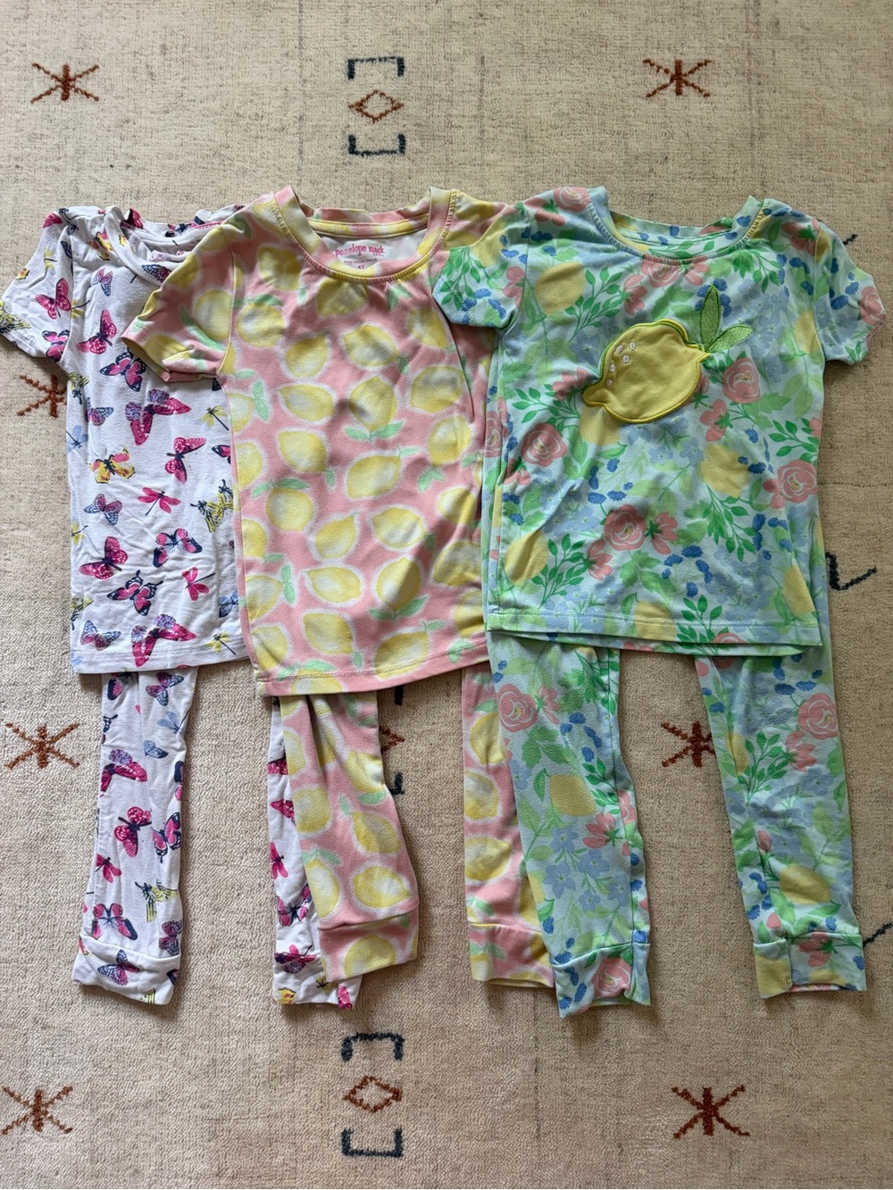 3 pairs of Penelope Mack girls pajamas in size 4T